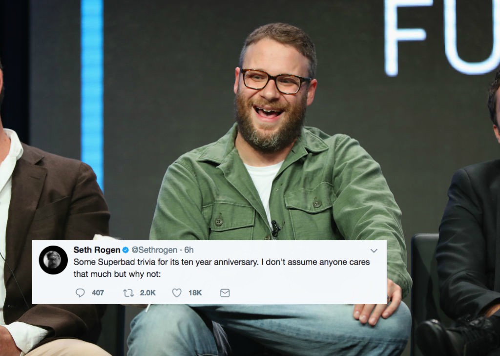 Seth Rogen Dropped A Fountain Of Superbad Knowledge On Twitter