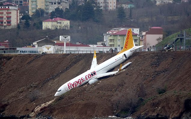 Plane skids off runway in northern Turkey; no injuries