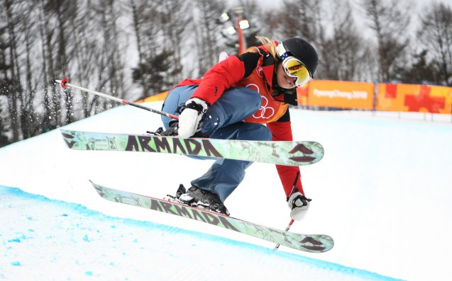 Elizabeth Swaney meanders through trickless freestyle ski run after qualifying through loophole Elizabeth Swaney meanders through trickless freestyle ski run after qualifying through loophole