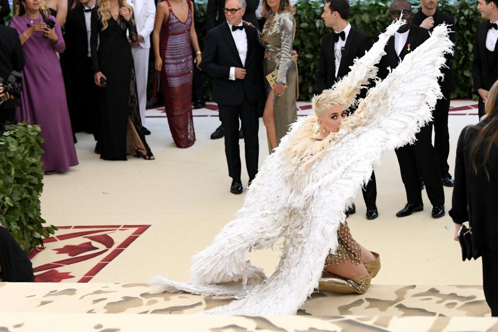 Katy Perry's Attended The 2018 Met Gala With Giant Angel Wings On